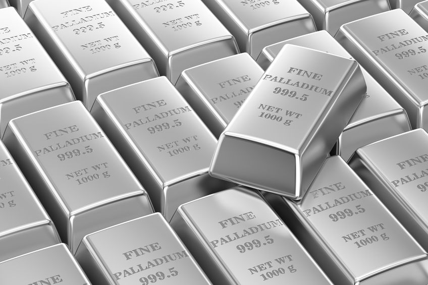 68755839 - palladium bars background, 3d rendering