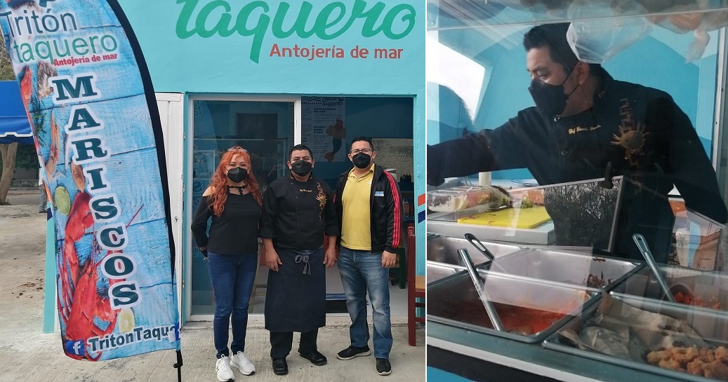 Rey Tritón desafía la pandémica crisis y abre una taquería de mariscos en  la colonia Yucatán – El Grillo