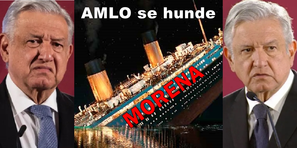 AMLO SE HUNDE