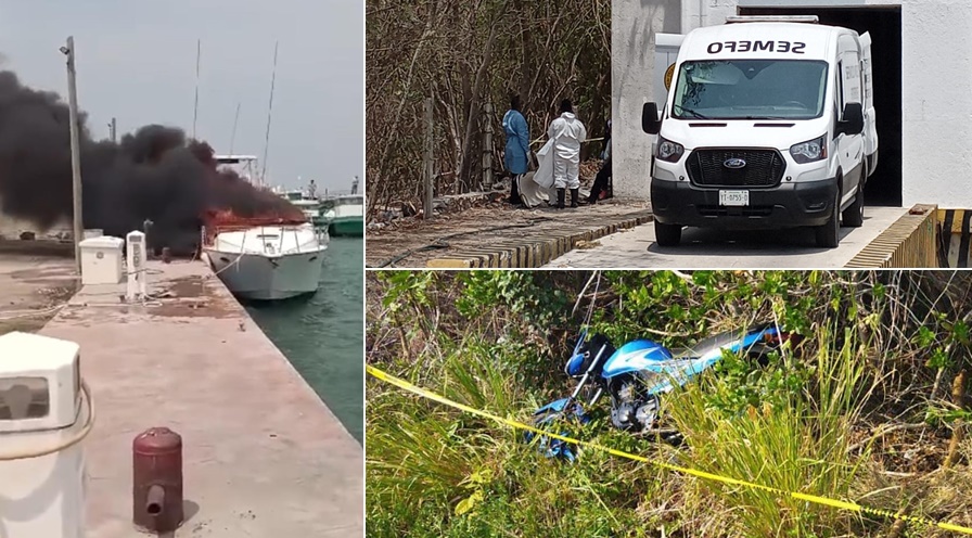 Dos muertos uno derrapa cerca a de Progreso se quema un yate