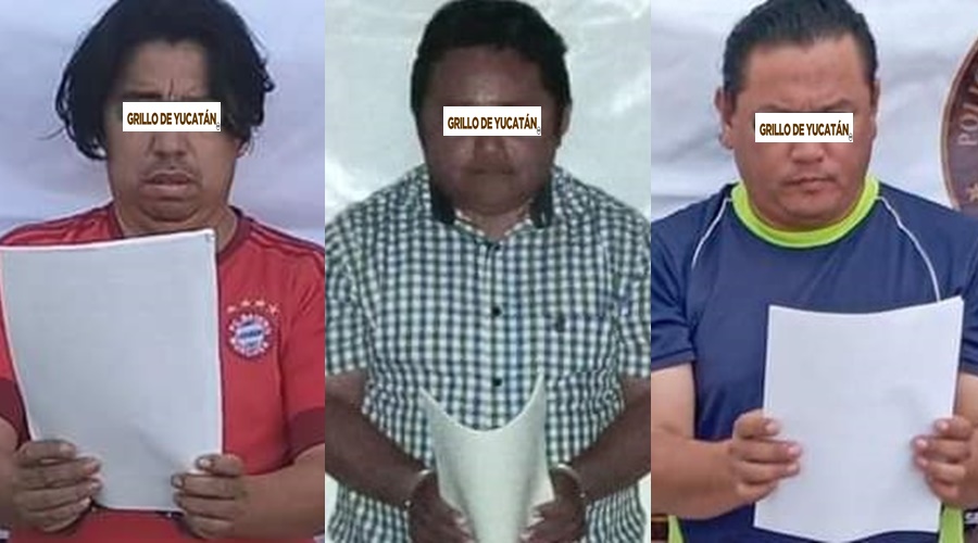 Detienen a tres sujetos de un cartel inmobiliari