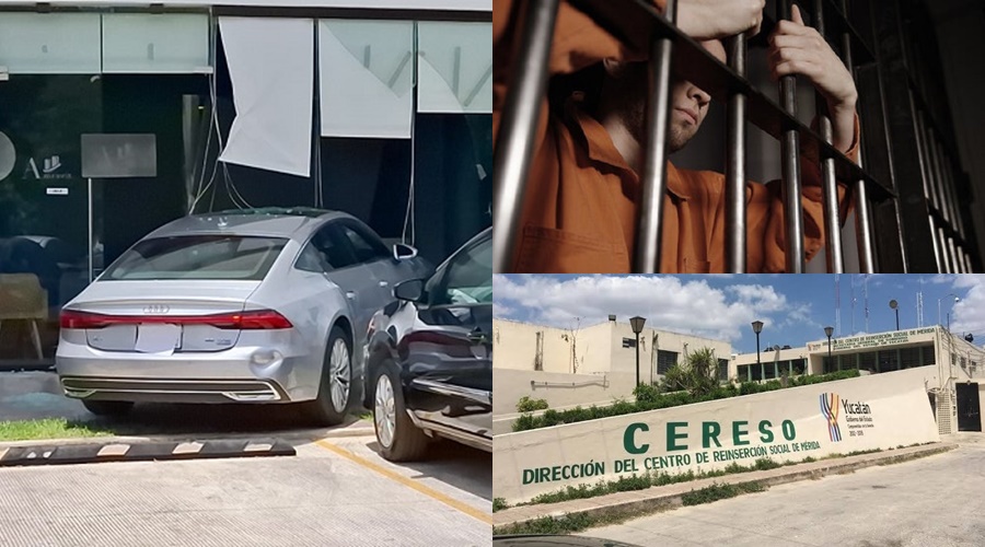 Entra con todo y auto a un local