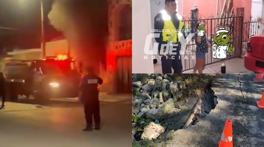Noche de incendios Rescatan a un niño