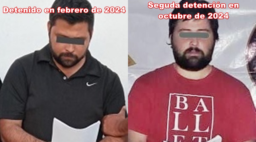 Detenido en febrero de 2024 seguda detención octubre de 2024