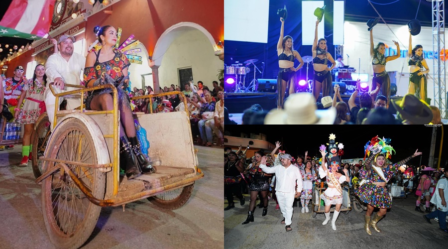 Chico Che Chico y Liz Vega cierran el Carnaval de Oxkutzcab
