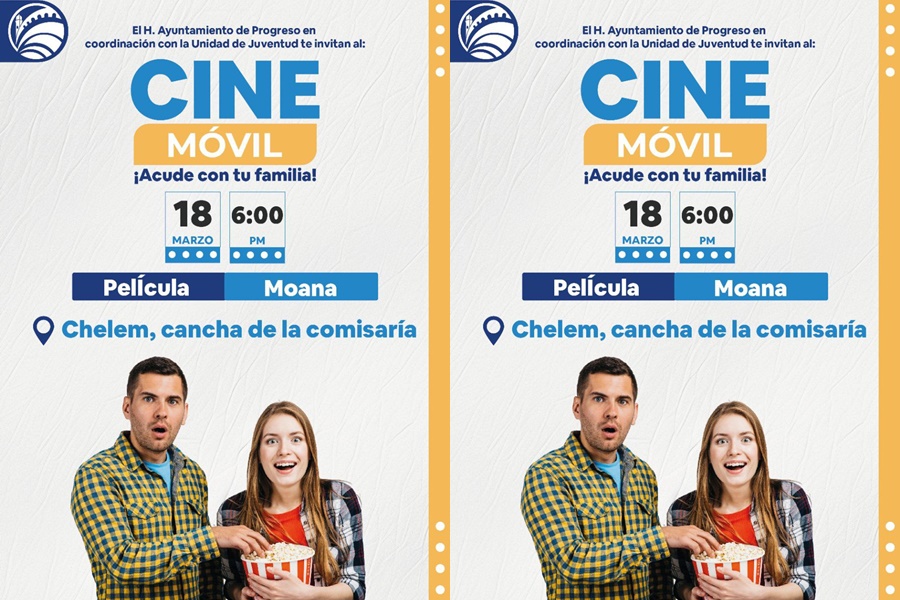 Cine Móvil llega a Chelem mañana
