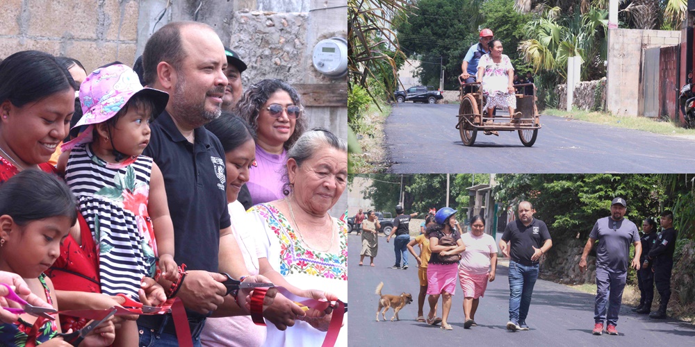 El alcalde Juan Martín inaugura otra calle de Ox