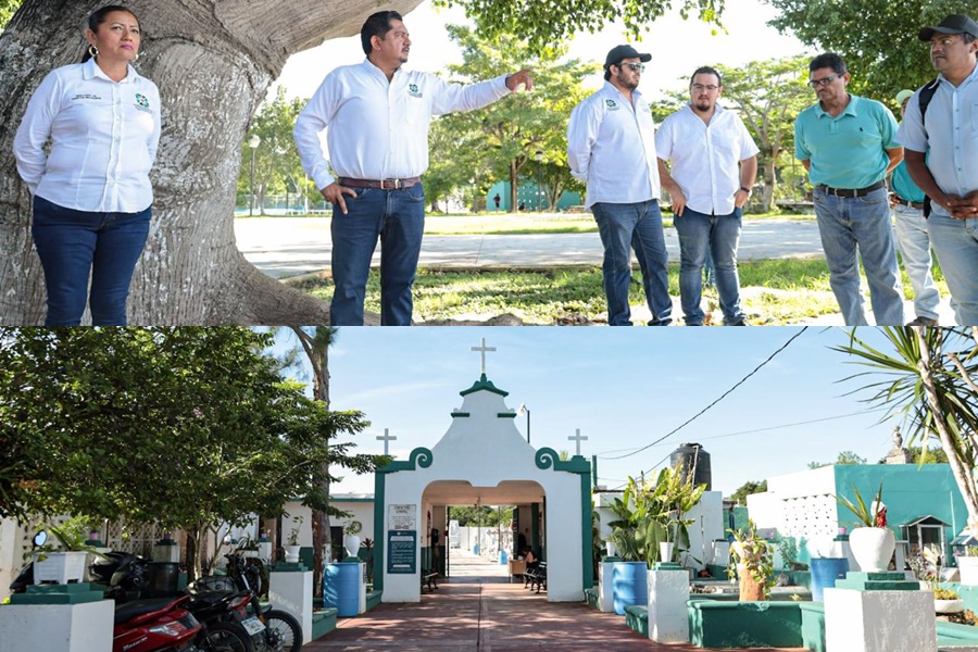 El alcalde Homero Novelo supervisa el mantenimiento