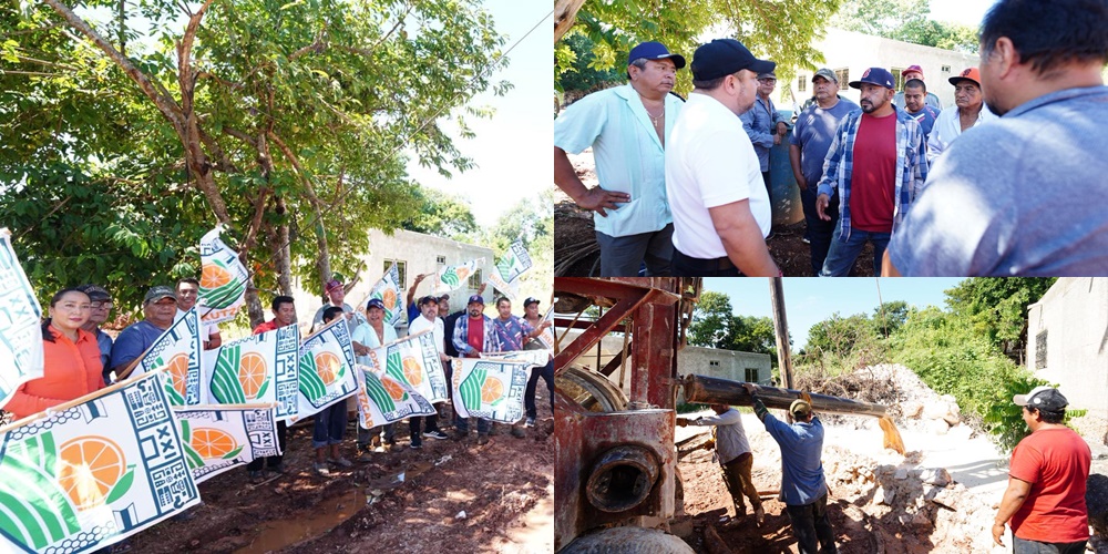 La Comuna de “Ox” construye un nuevo pozo en Yaxhachén