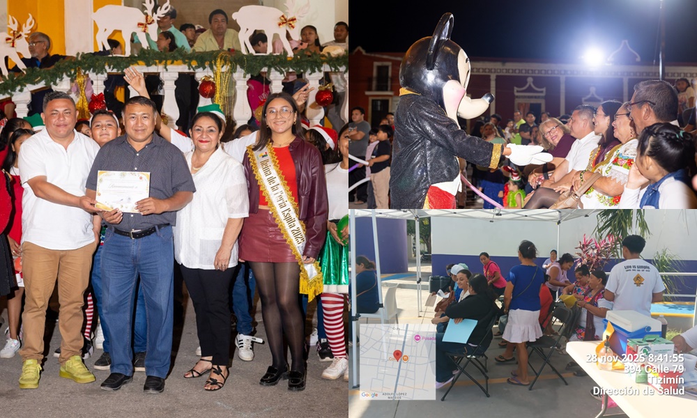 EspitaAlDía El alcalde Mario Sánchez enciende el árbol navideño