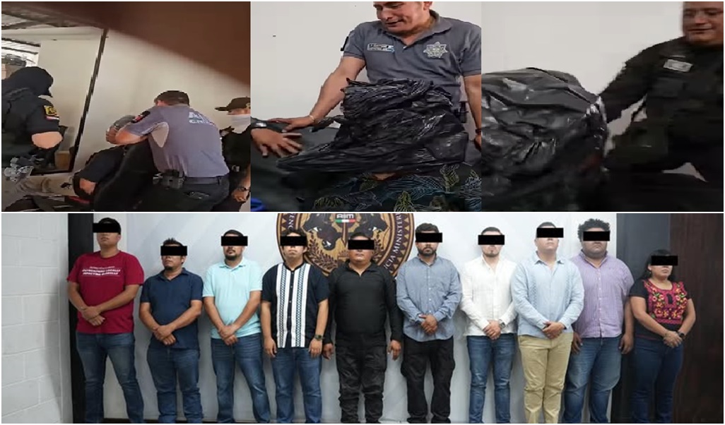 Detienen a diez policías de Tuxtla Gutiérrez