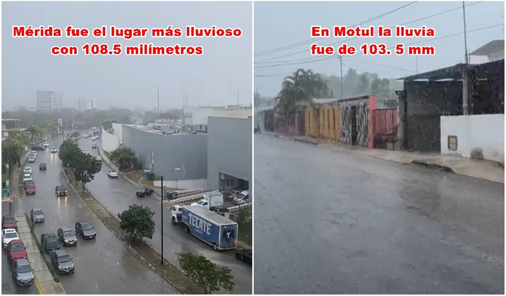 Llegaron tumbando caña Aguaceros en Motul