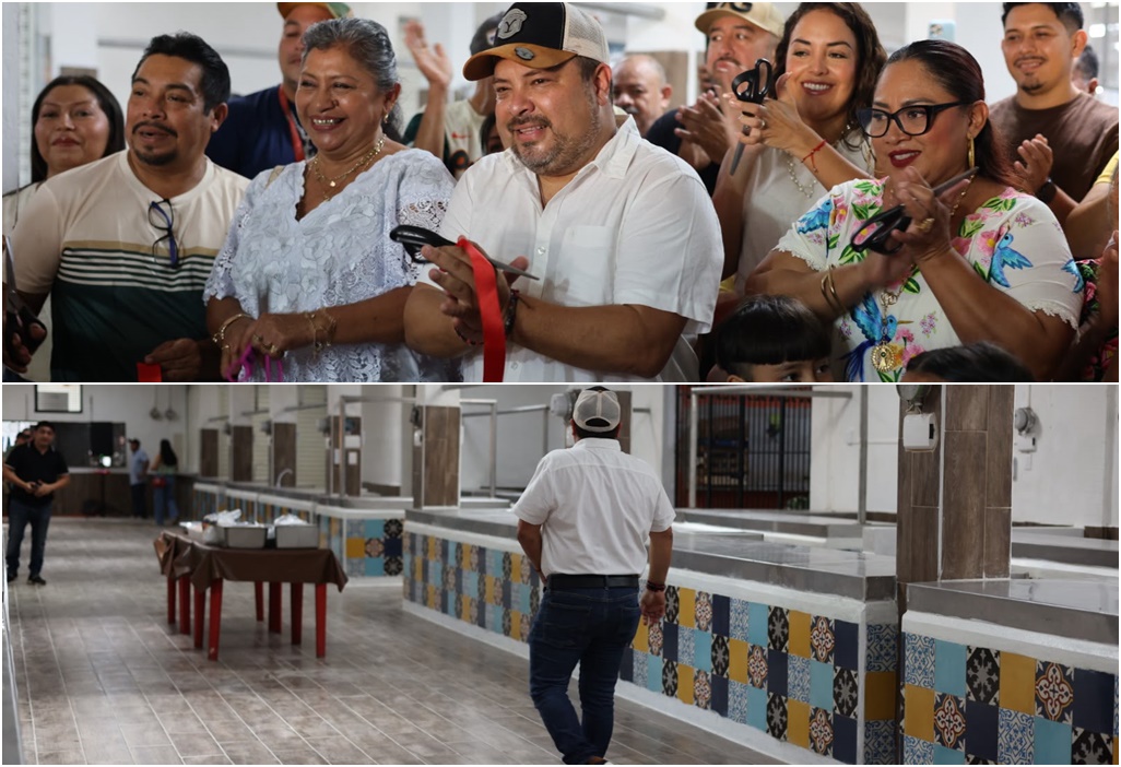 Juan Martín inaugura las mejoras en el área de abastecedores del mercado de OX