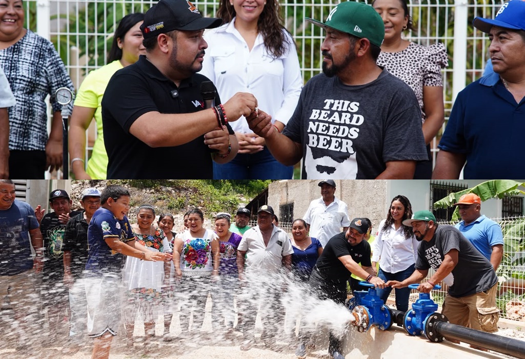 Mejoran el sistema de agua potable de Yaxhachén (Oxkutzcab)