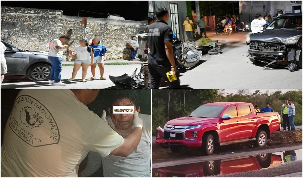 PoliXIX Tres motociclistas lesionados y un chofer asustado