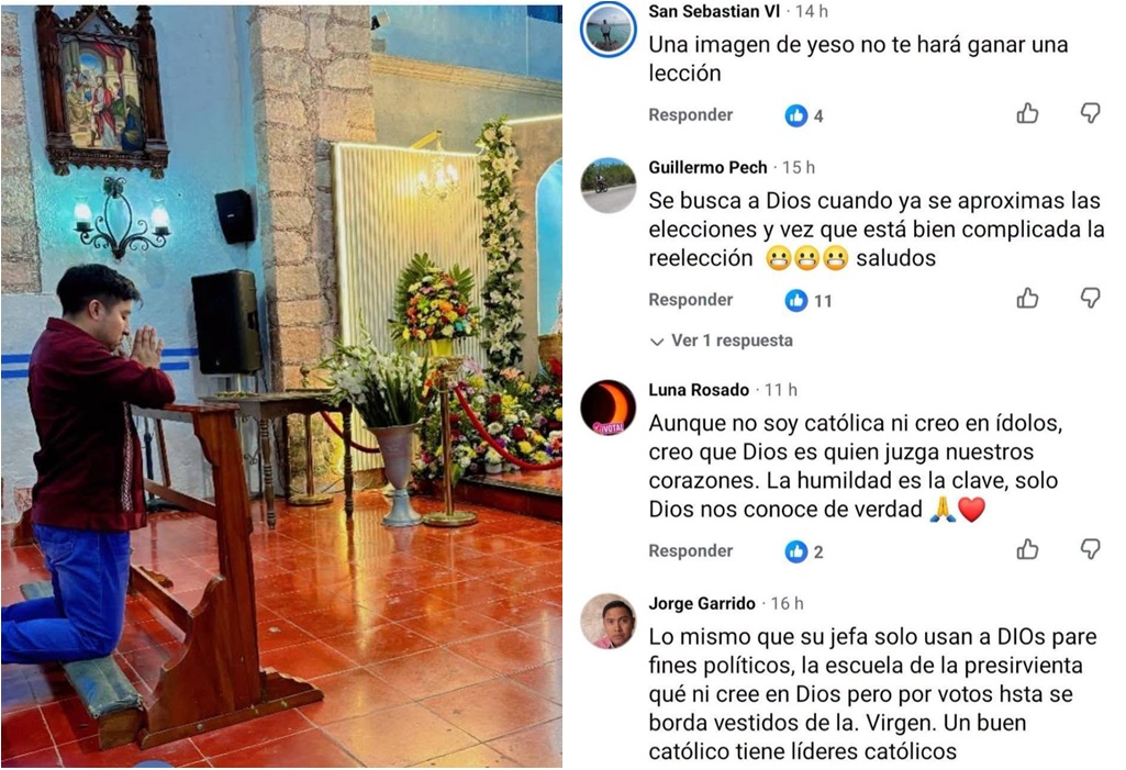 No trabaja y cree que rezando volverá a ser legislador