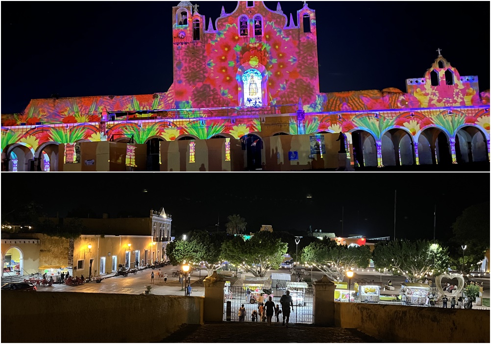 Volvió el videomaping al Pueblo Mágico de Izamal