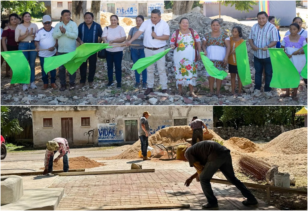 Dejarán como nuevo el parque de Kunché El alcalde de Espita