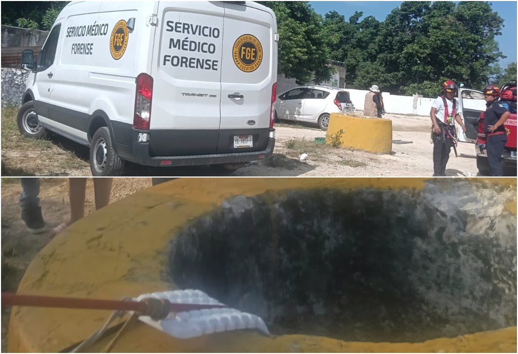 Mil maneras de morir Dentro de un pozo de Kanasín, de 15 metros