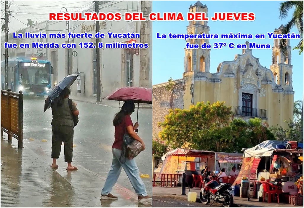 Aguacero de 152.8 mm en toda la Blanca Mérid Temperatura máxima de 37º C en Muna